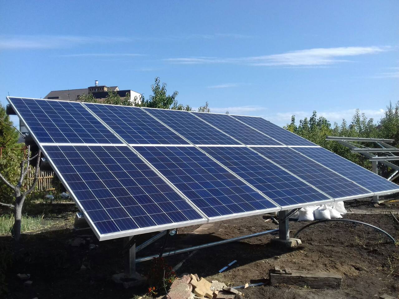 Проектирование, монтаж и подключение сетевой солнечной станции для дома 15 кВт в г. Харьков